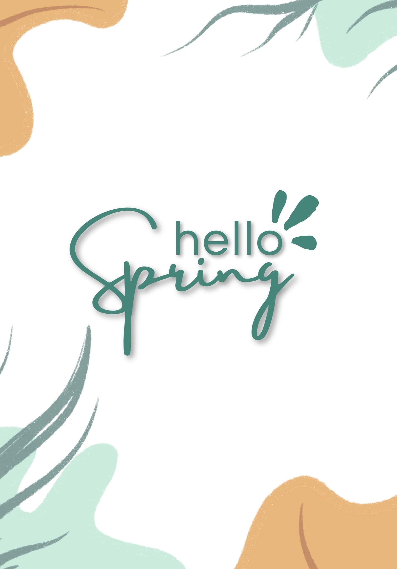 Hello Best Spring Minimalist Background