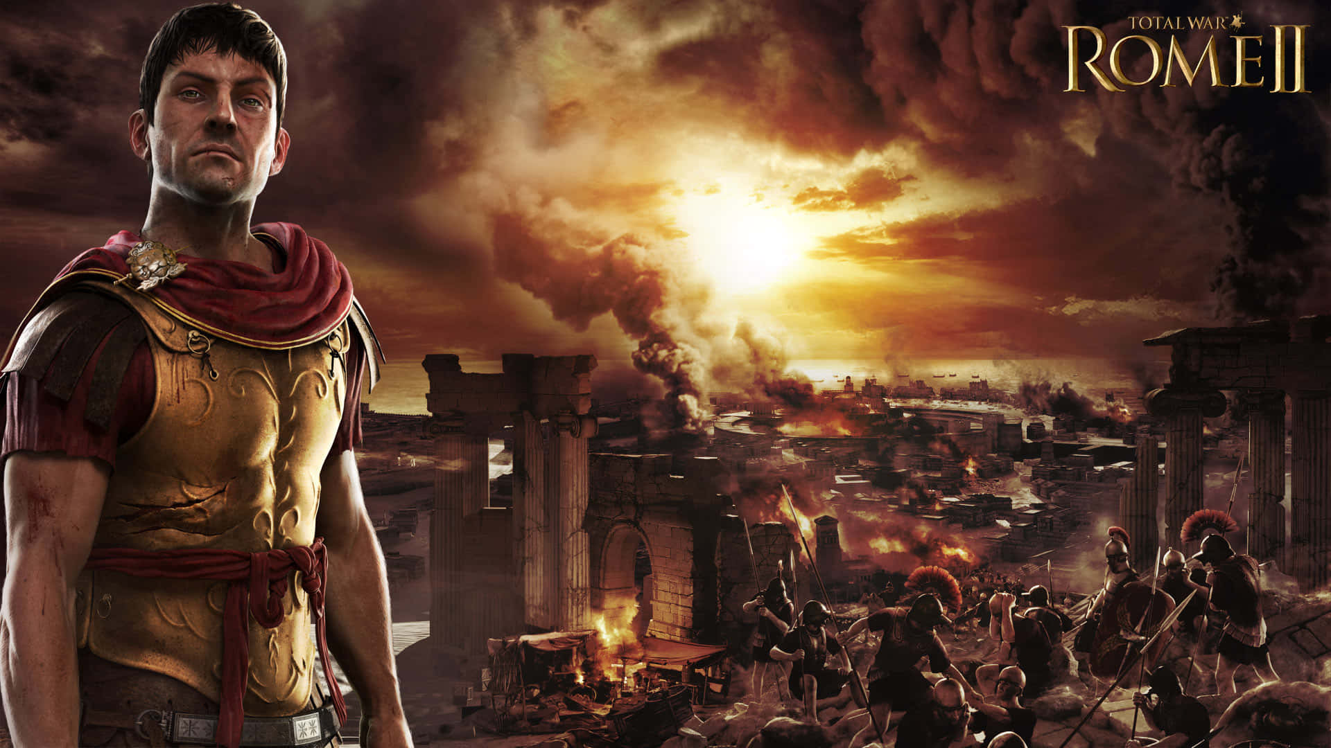 Best Total War Rome 2 Background Burning 1920 x 1080 Background
