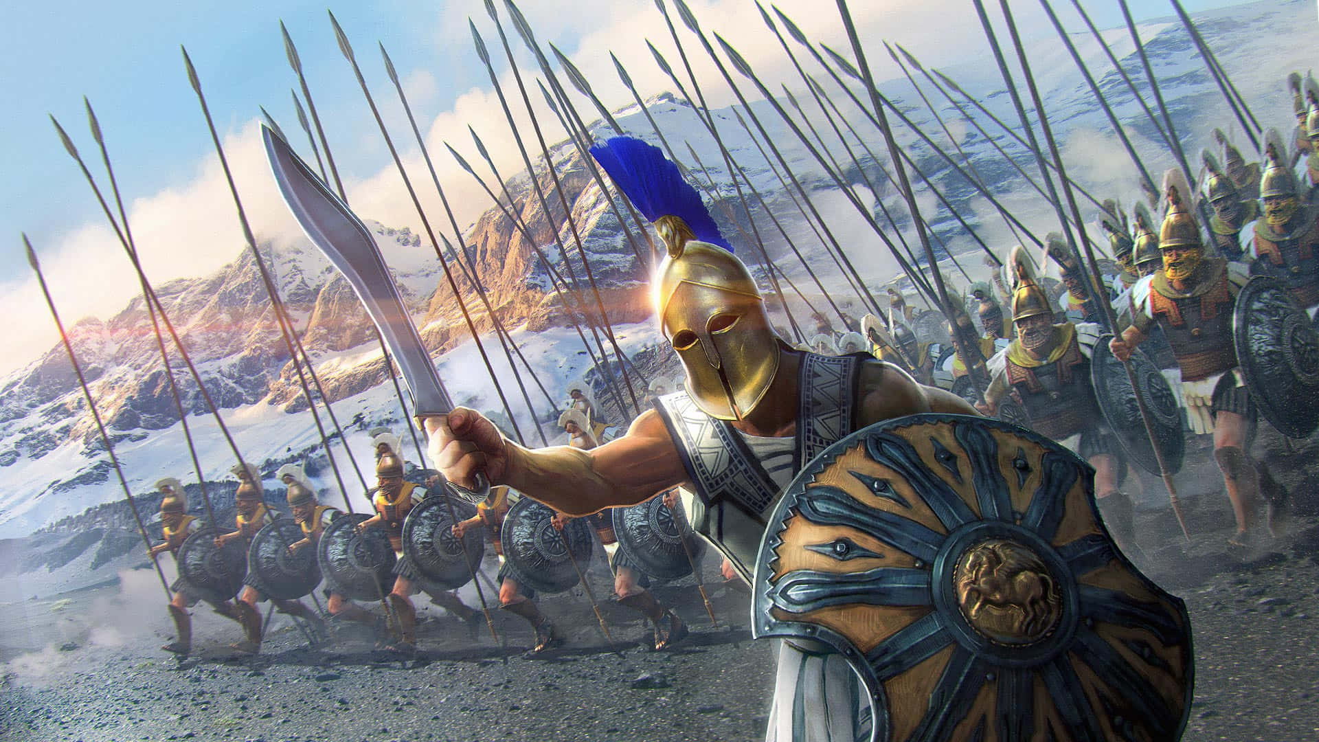 Hersk over Total War Rome 2 med et episk havslag tapet.