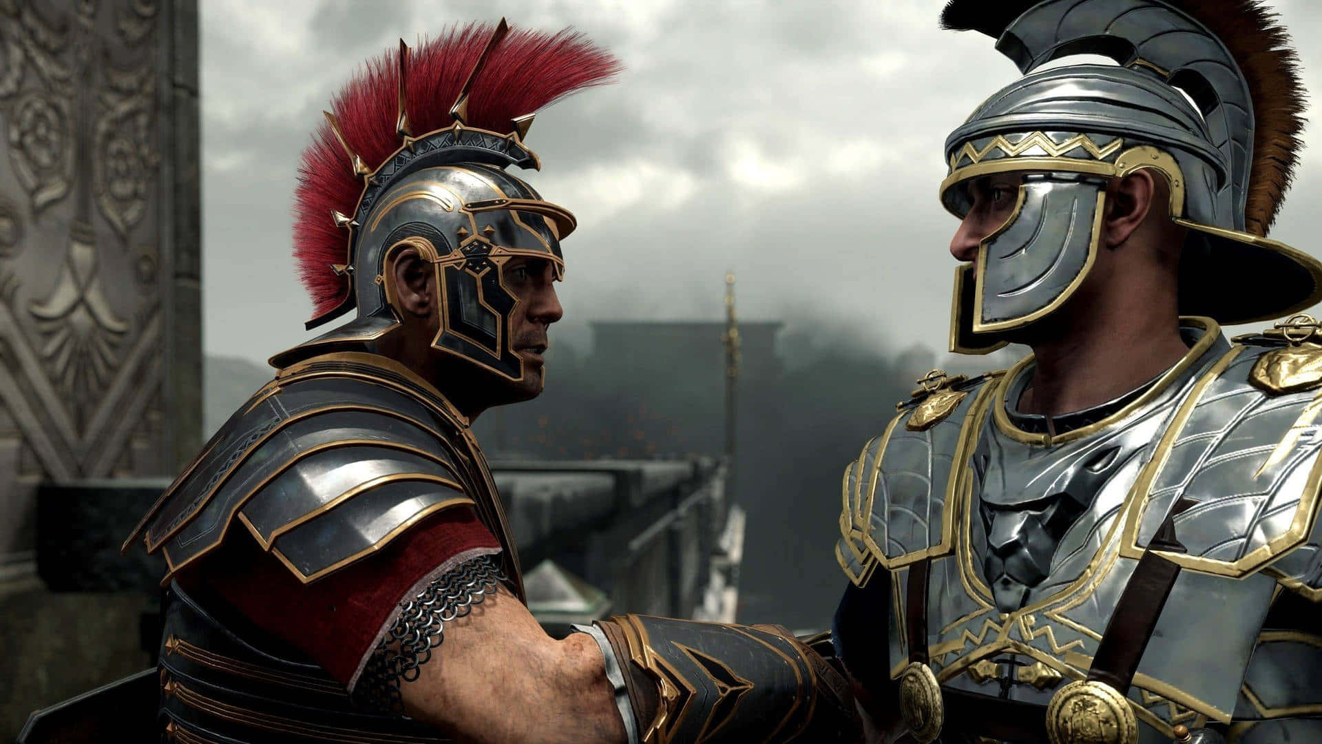 Den bedste Total War Rome 2- baggrund Grå himmel