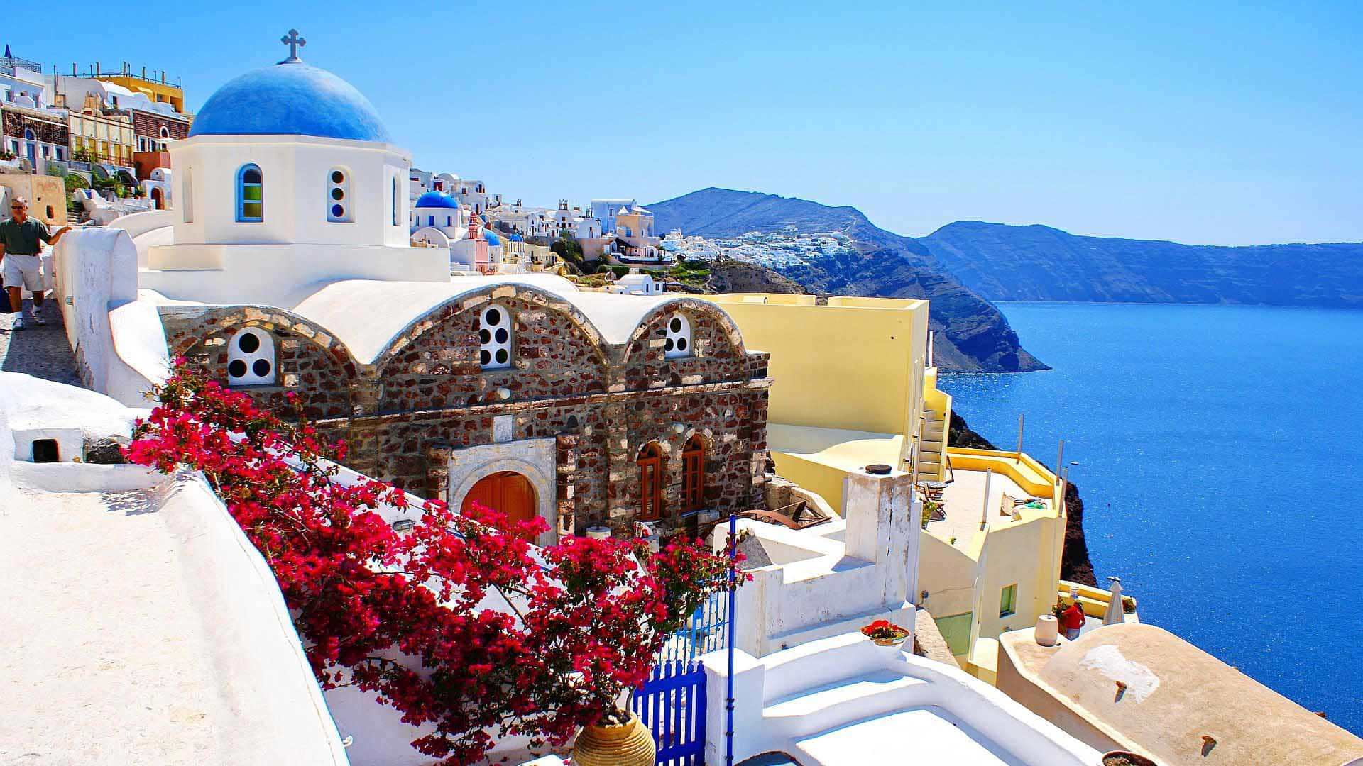 Santorini Best Travel Desktop Wallpaper