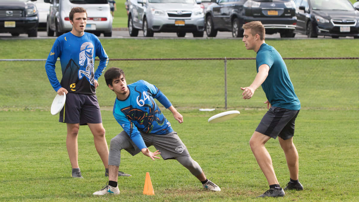 Ithaca College Athletes Best Ultimate Frisbee Background