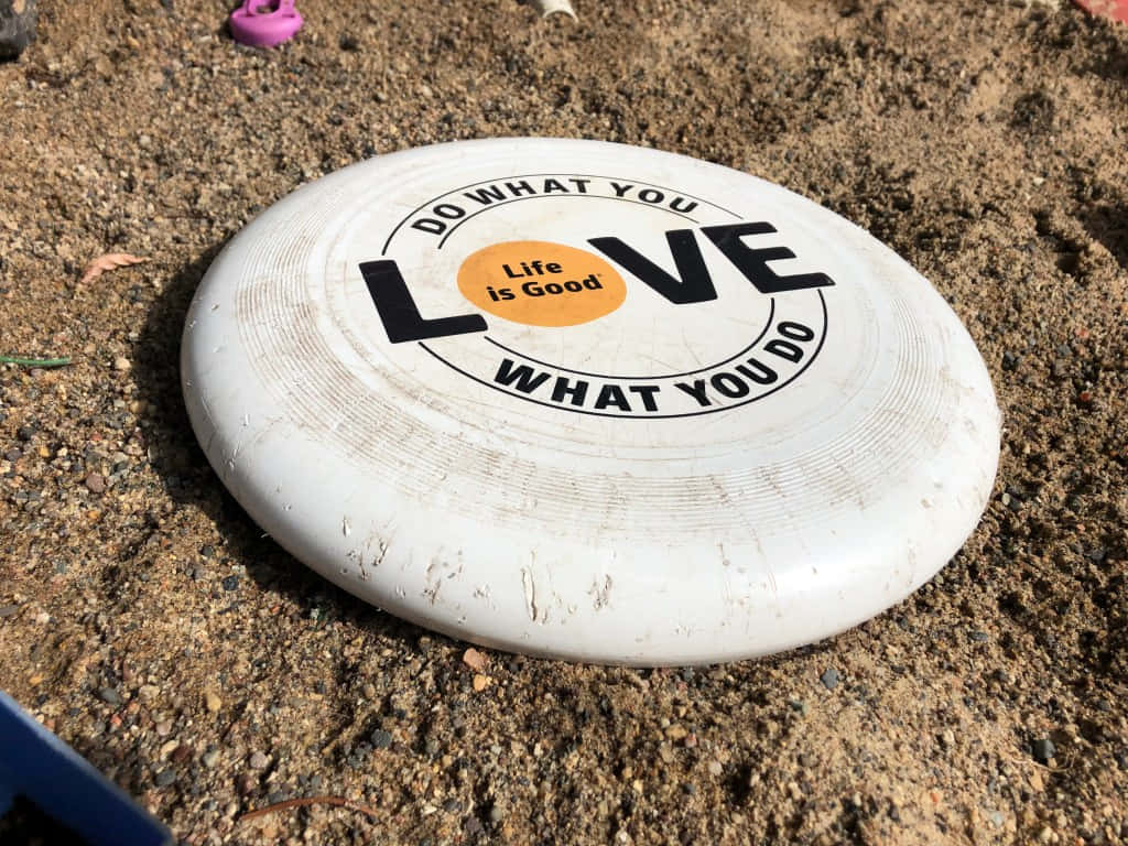 Liebesmusterbester Ultimate Frisbee Hintergrund