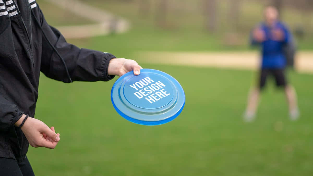 Modellodisco Blu Miglior Sfondo Di Ultimate Frisbee