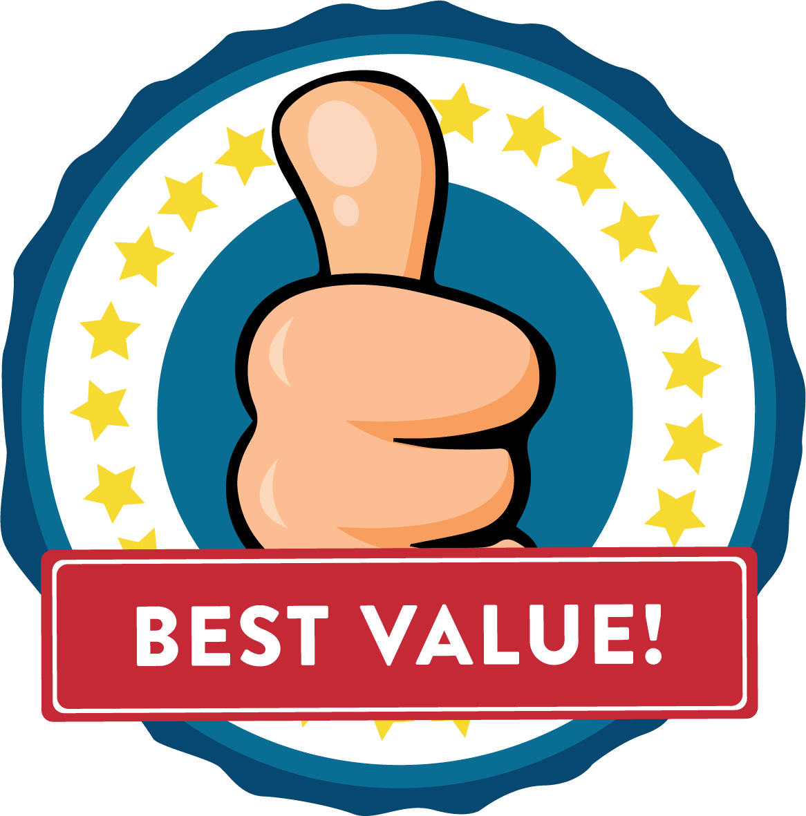 Best Value Thumbs Up Seal PNG