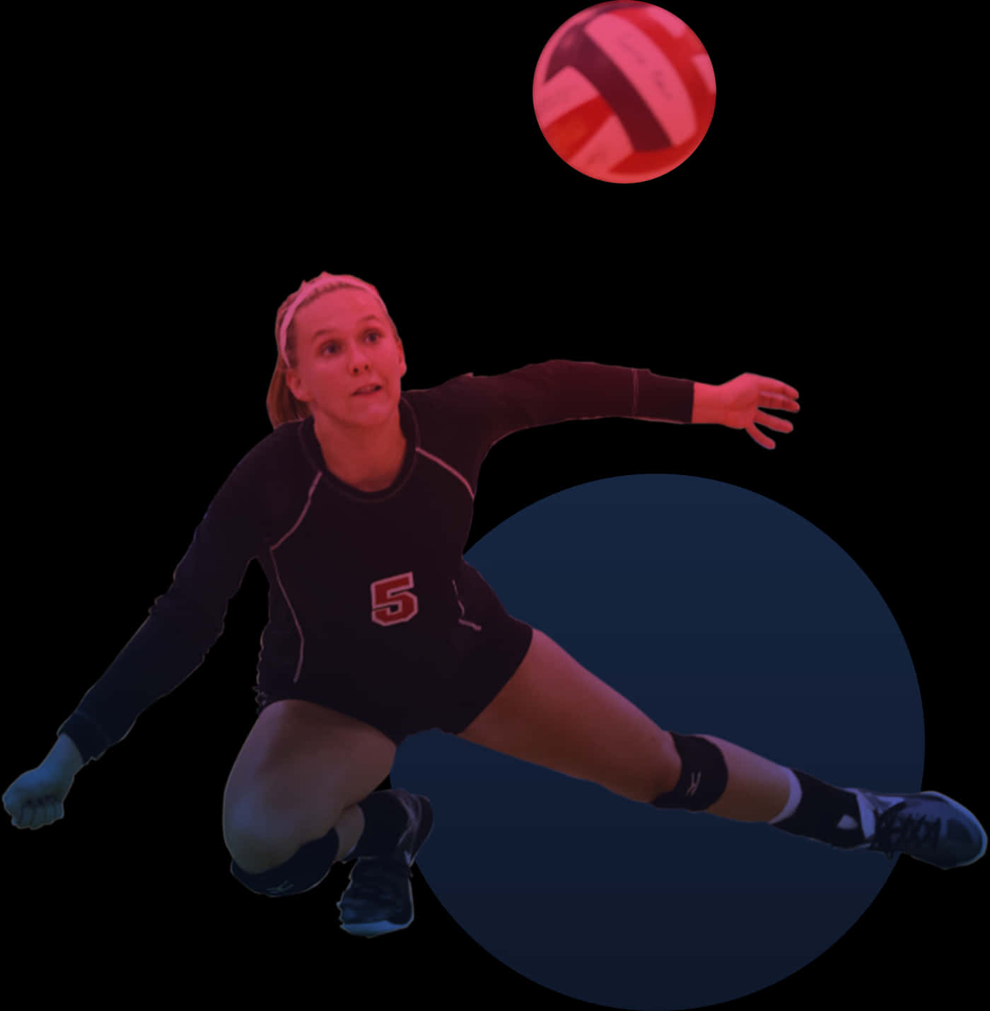 Bedste volleyball baggrundsbold over gul og rød net