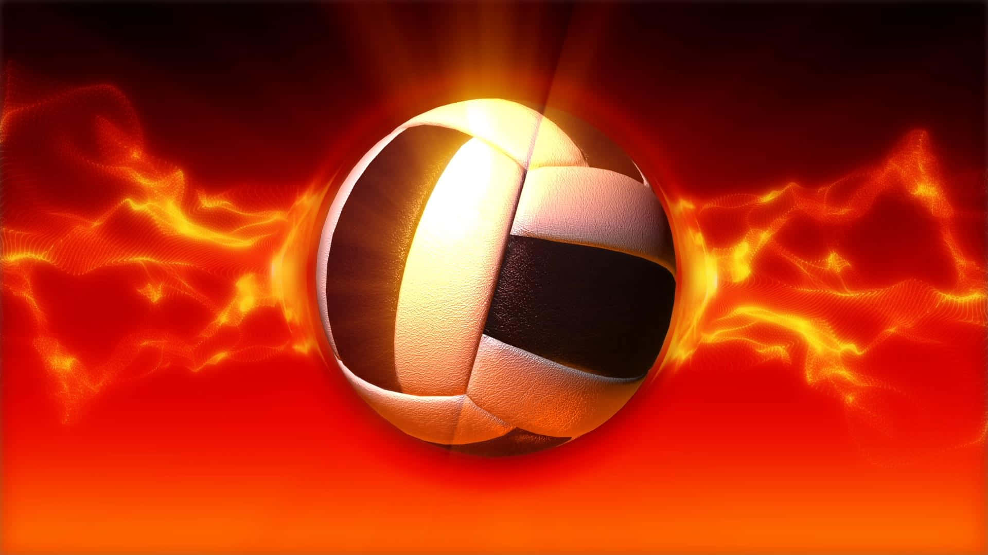 Best Volleyball Background Red Flames