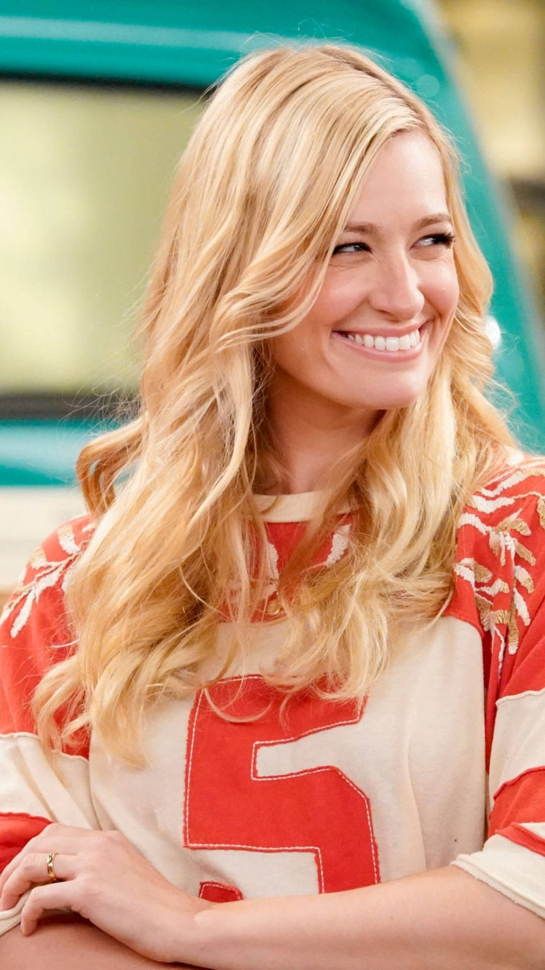 Beth Behrs Silly Smile