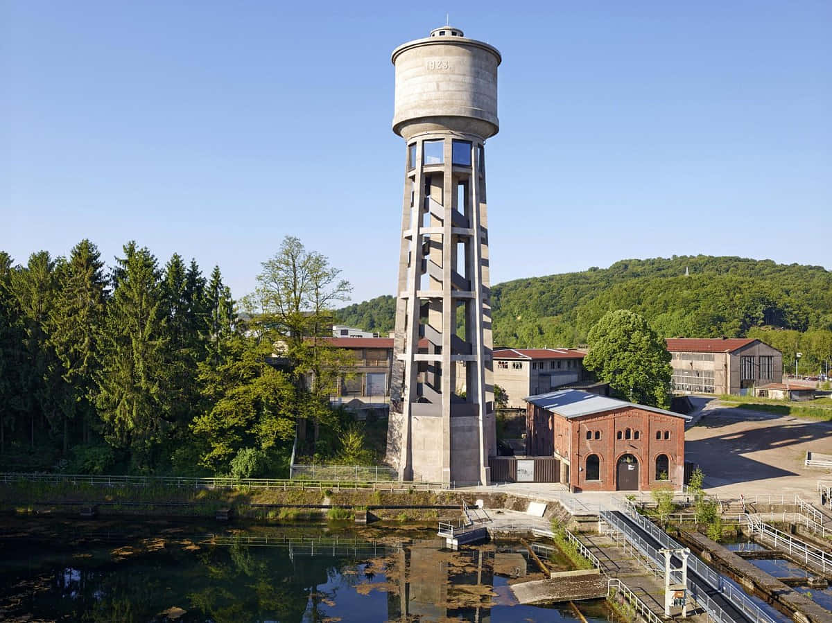 Bettembourg Water Tower Luxembourg Wallpaper