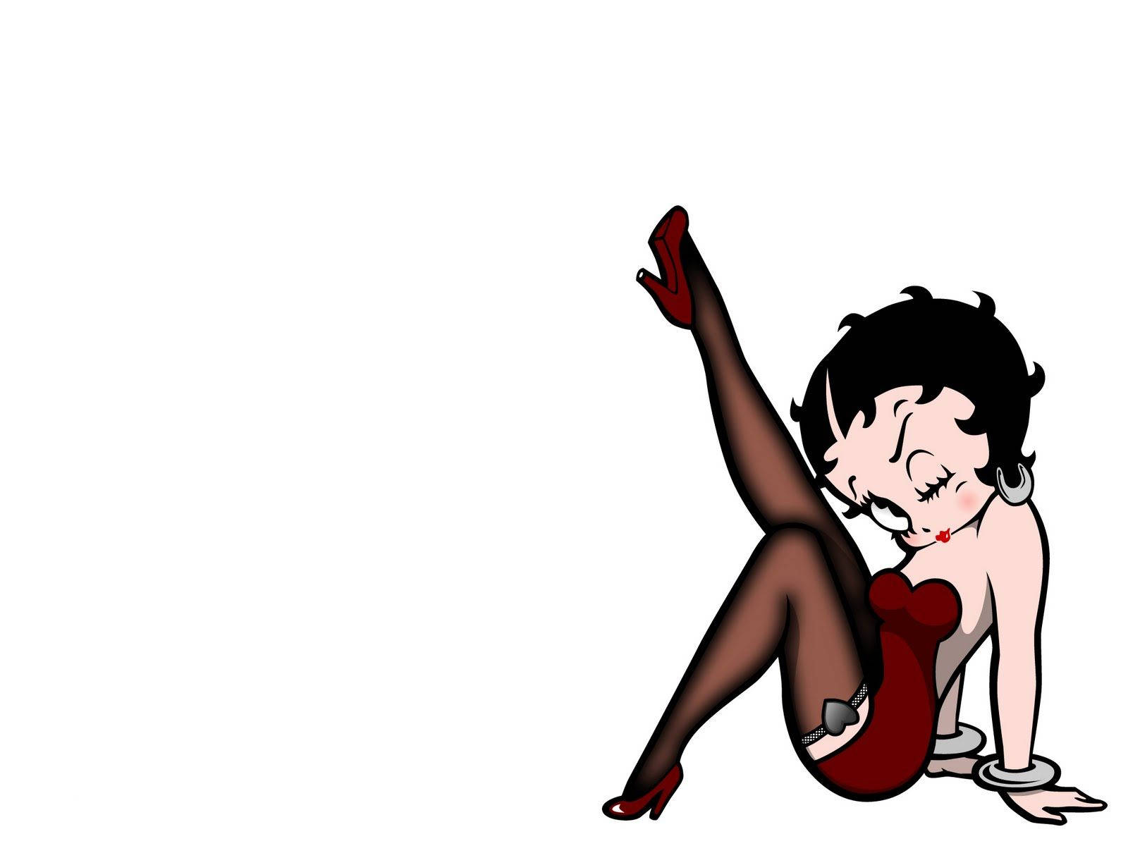 Íconede Beleza Betty Boop. Papel de Parede