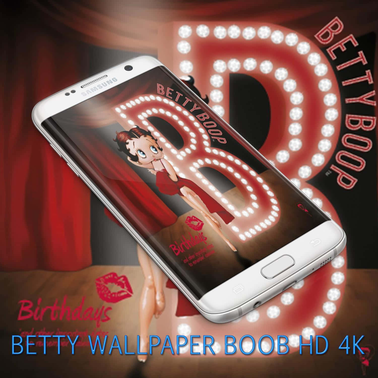 Fejrjulesæsonen Med Den Elskede Karakter Betty Boop På Dit Computer Eller Mobil Baggrund! Wallpaper