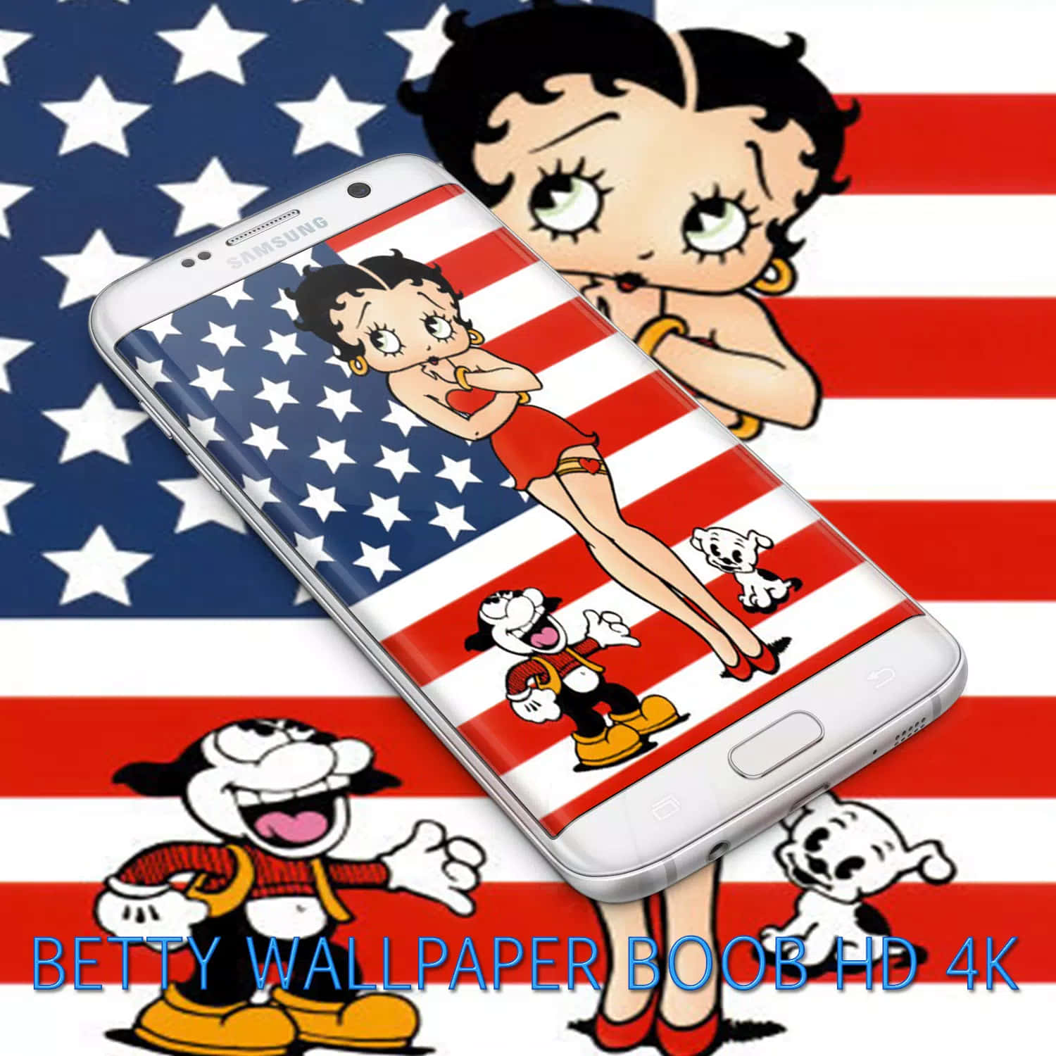 "Celebrate the Holiday Season with Betty Boop!" Wallpaper