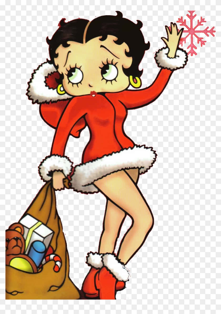 Deter Juletid Med Betty Boop! Wallpaper
