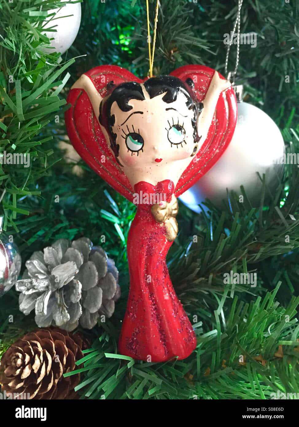 ¡contagiatedel Espíritu Festivo Con Betty Boop Esta Navidad! Fondo de pantalla