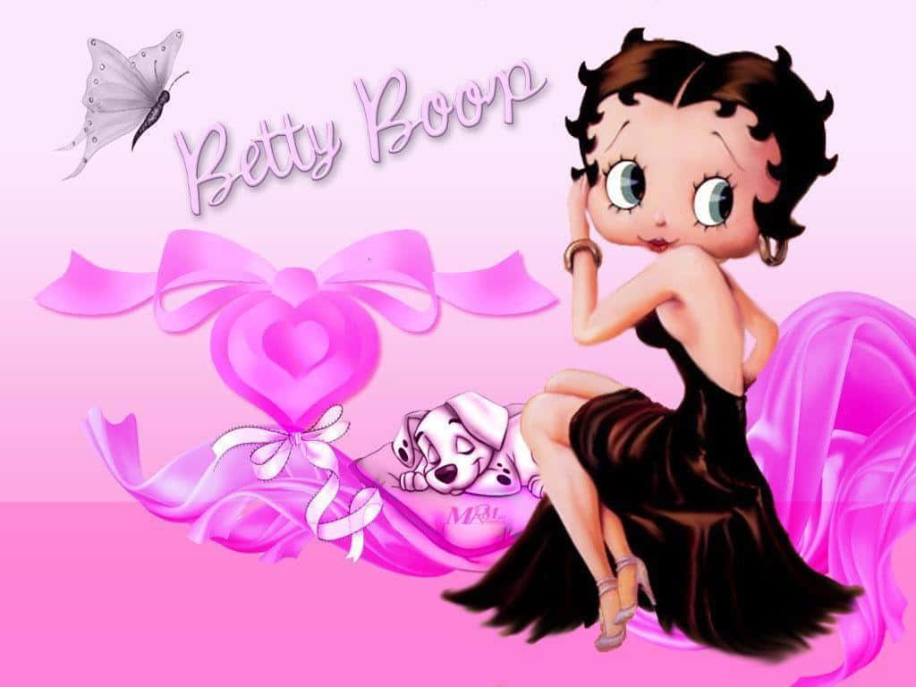 Få dig selv en glædelig lille jul med Betty Boop! Wallpaper
