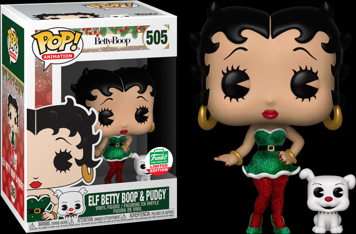 Betty Boop Elf Funko Popand Pudgy PNG