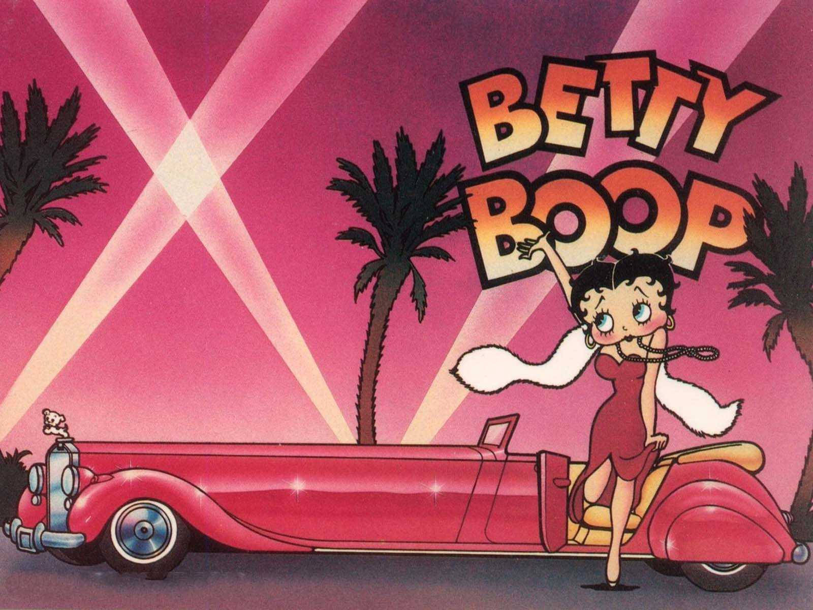 Betty Boop Fancy Pink Wallpaper