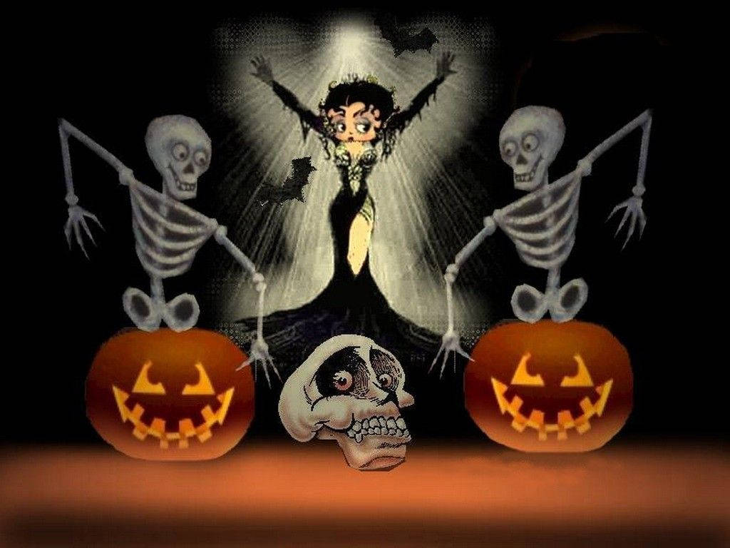 Betty Boop Halloween Diva Wallpaper