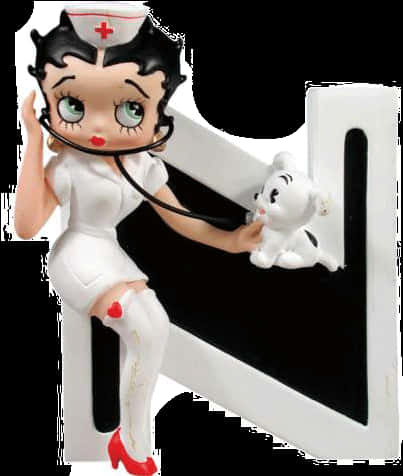 Betty Boop Nurse Figurine PNG