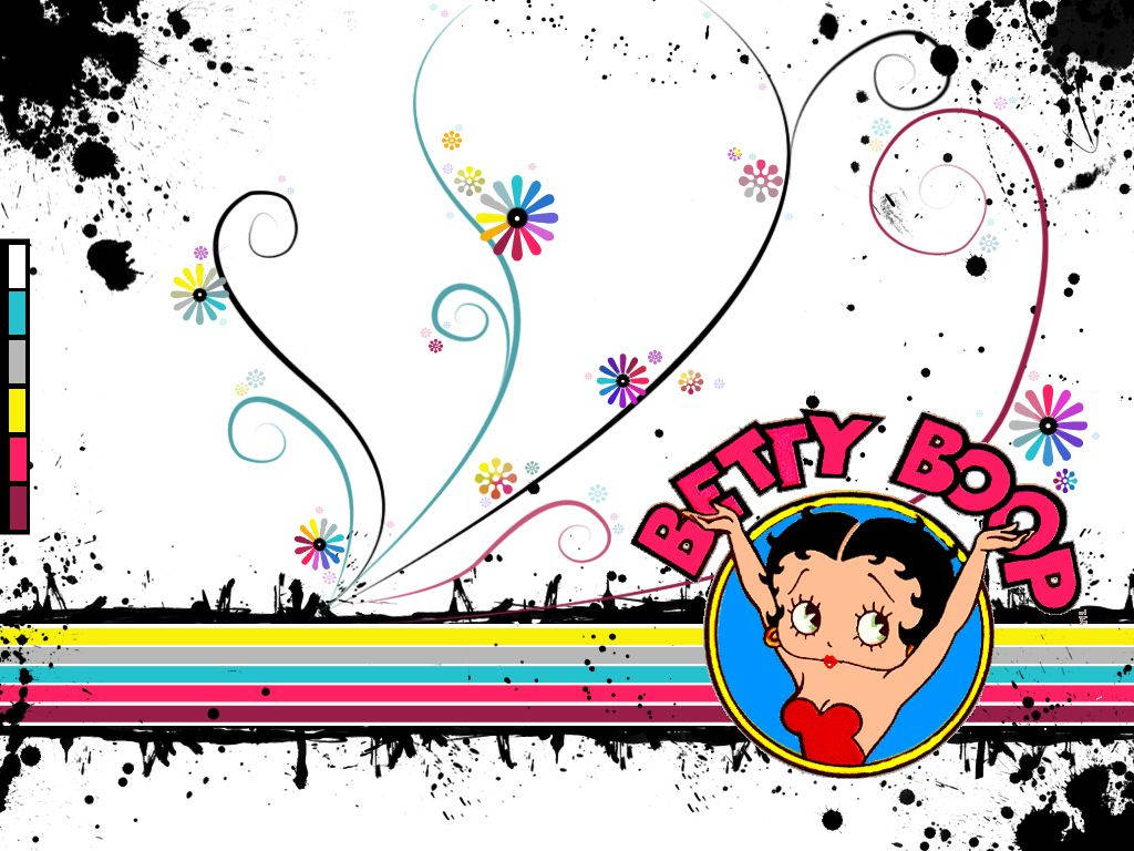 Betty Boop Retro Art Wallpaper