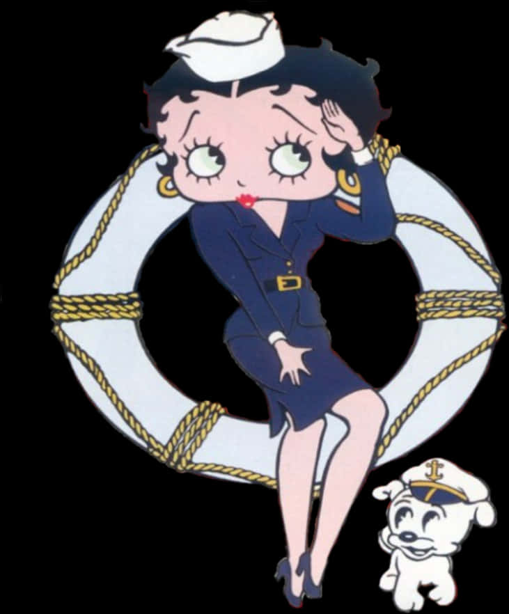 Betty Boop Sailor Theme PNG