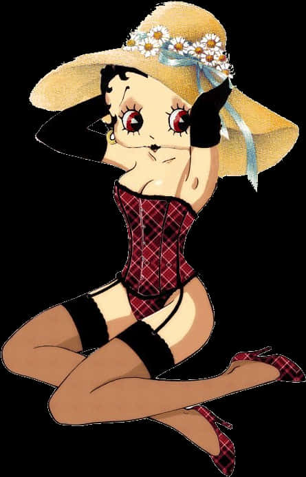 Betty Boop Summer Outfit PNG