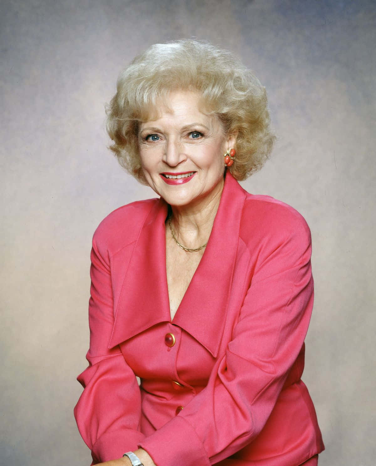 Legendary actress Betty White smiling at an event