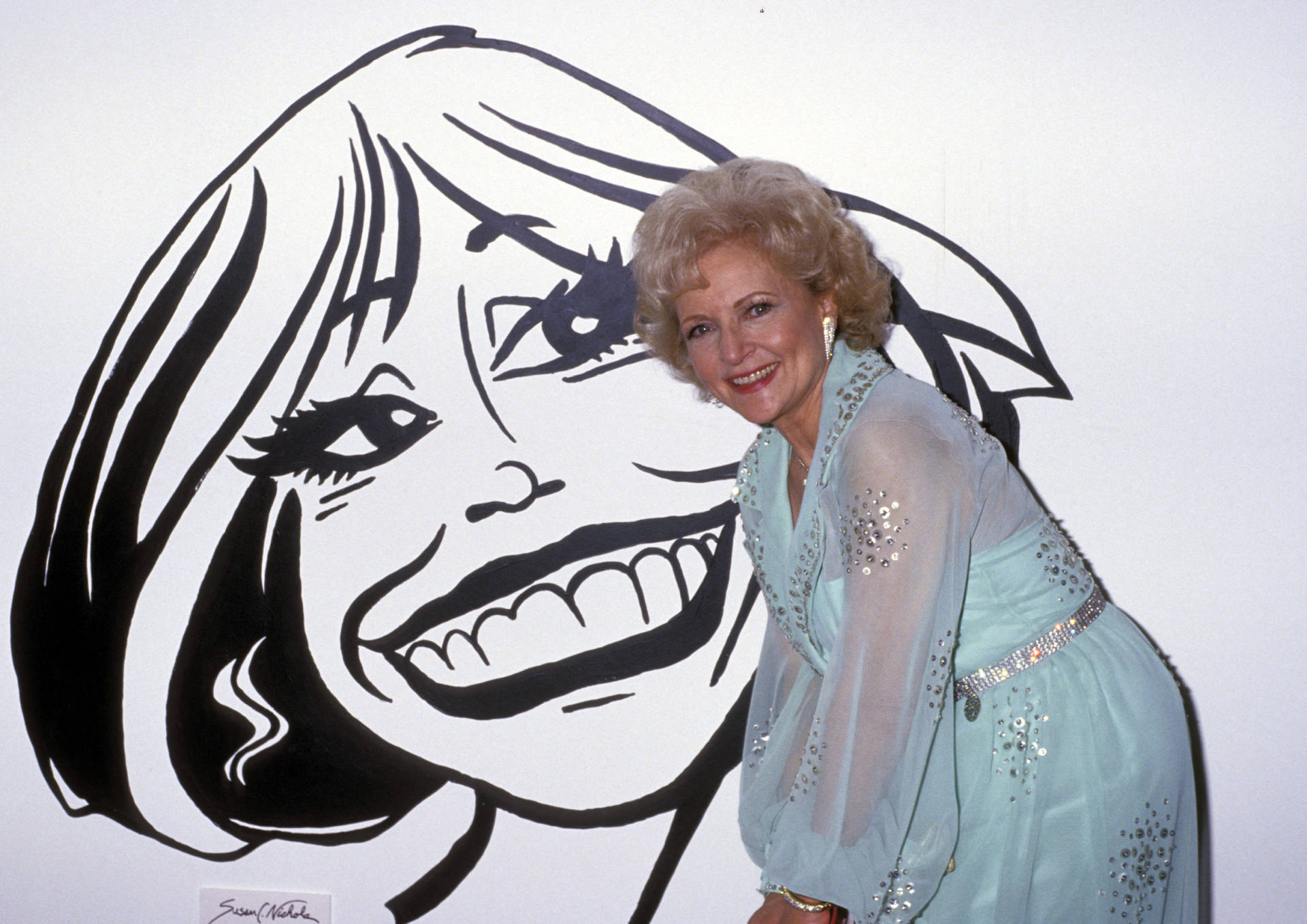 Betty White 1987 Comedy Awards Background