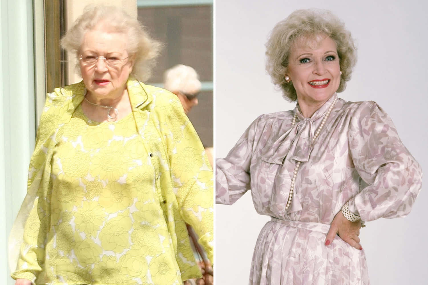 Legendary actress Betty White lights up the screen.
