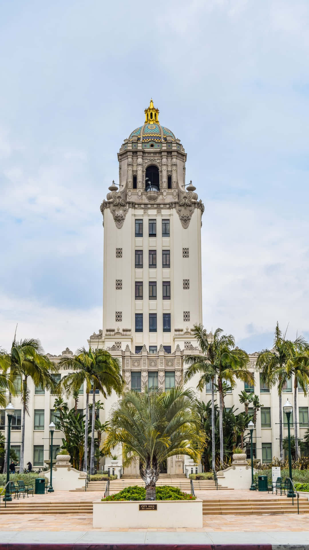 Beverly Hills Stadhuis Exterieur Achtergrond