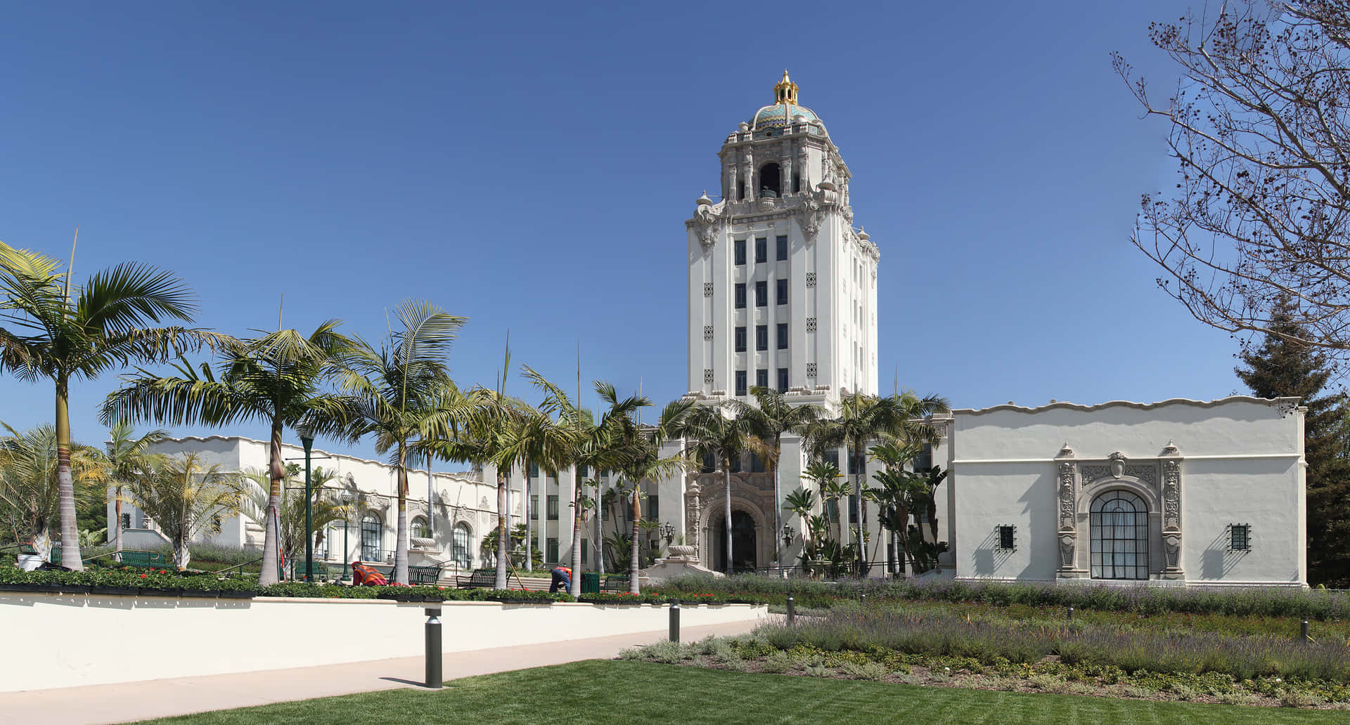 Extérieur De L'hôtel De Ville De Beverly Hills Fond d'écran