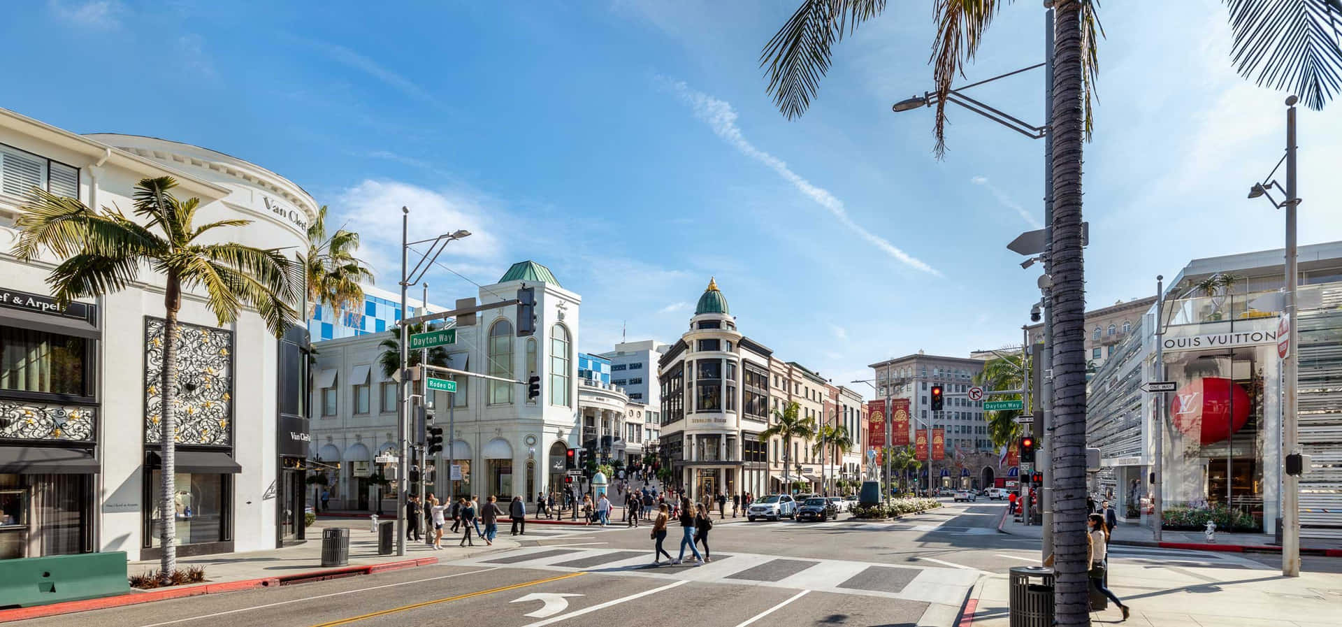 Download Beverly Hills Luxury Shopping District Wallpaper | Wallpapers.com