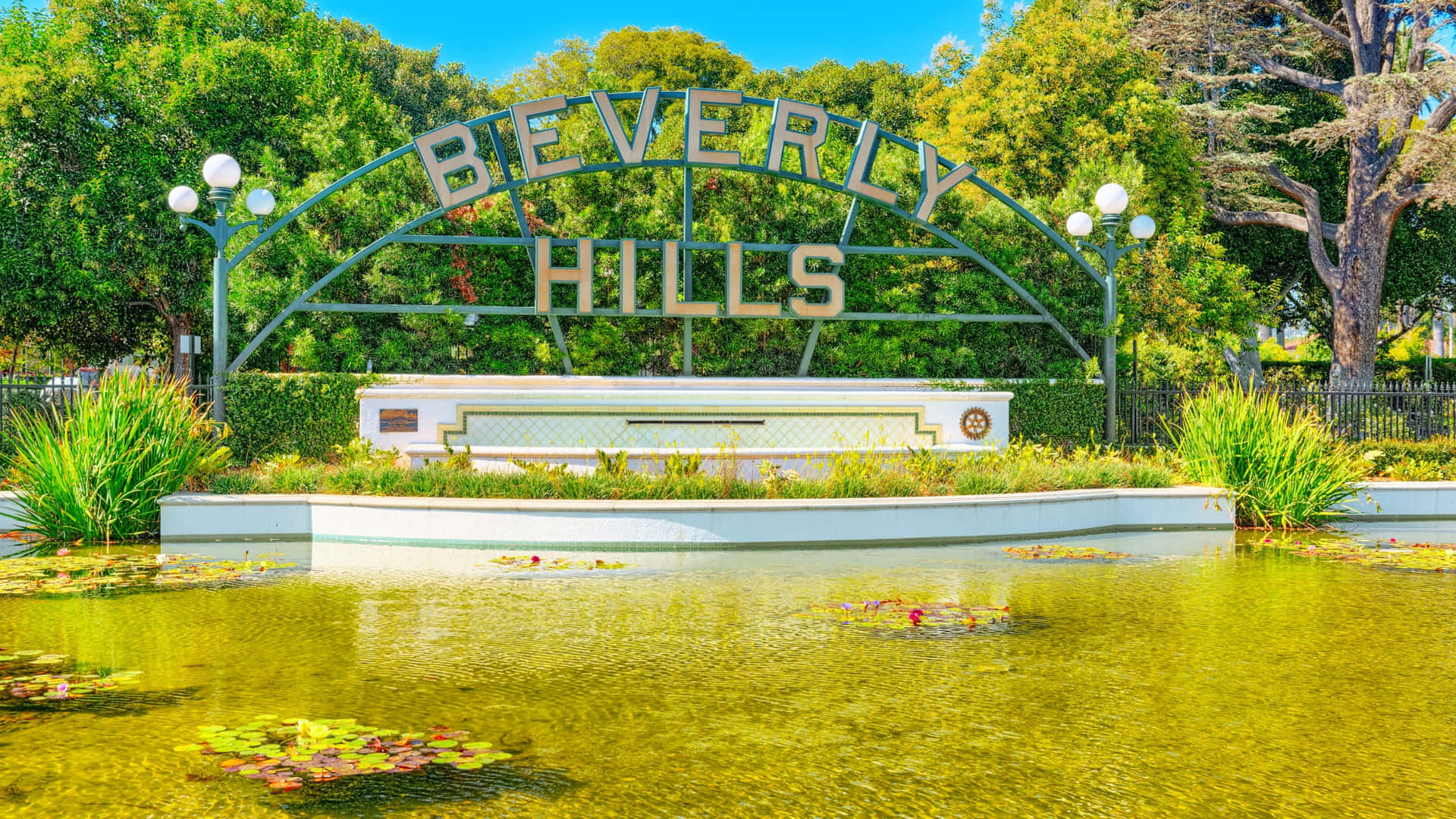 Beverly Hills Bord Architectuur Achtergrond