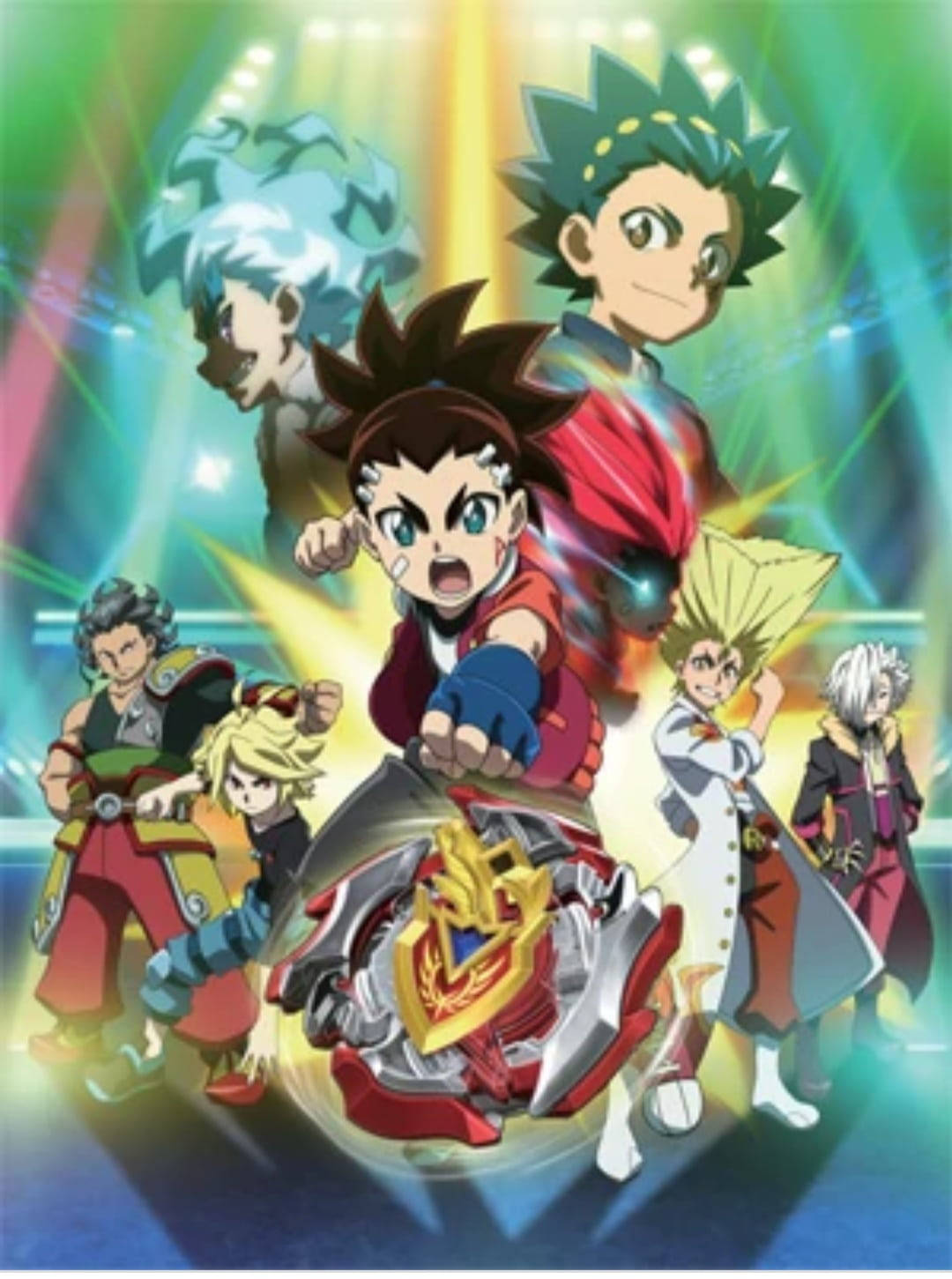 Beyblade Aiger And Cast Wallpaper