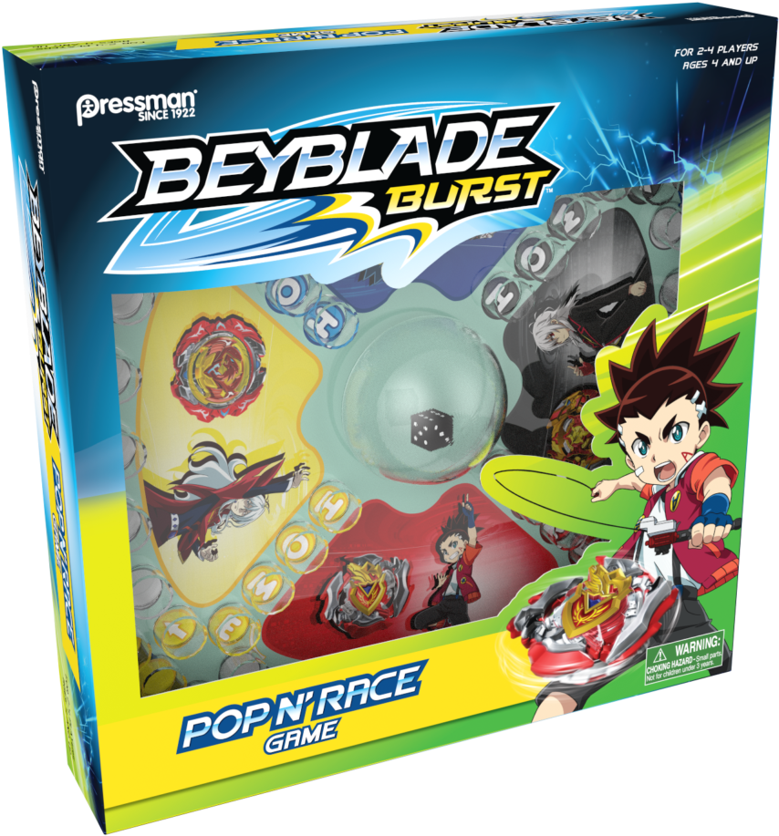 Beyblade Burst Popn Race Game Box PNG