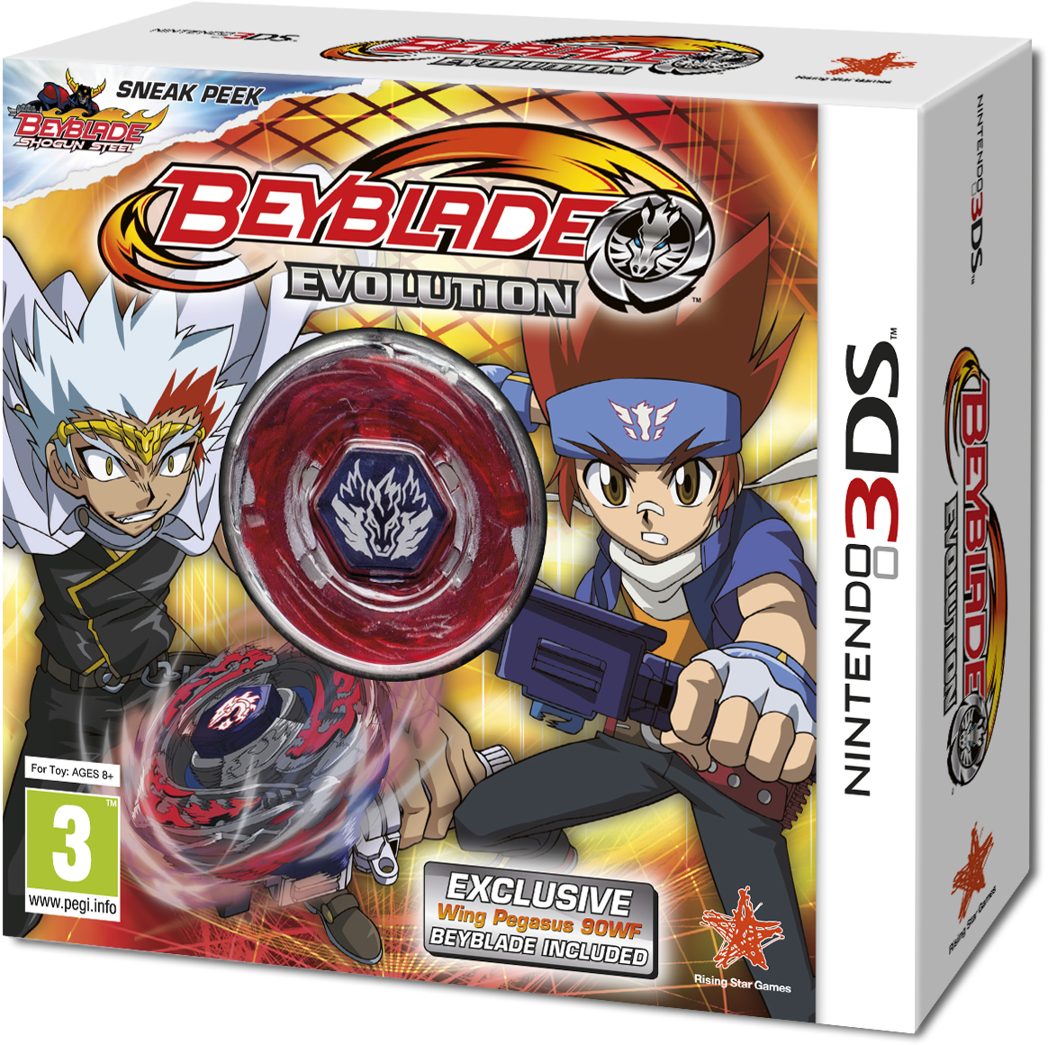 Beyblade Evolution Nintendo3 D S Game Packaging PNG