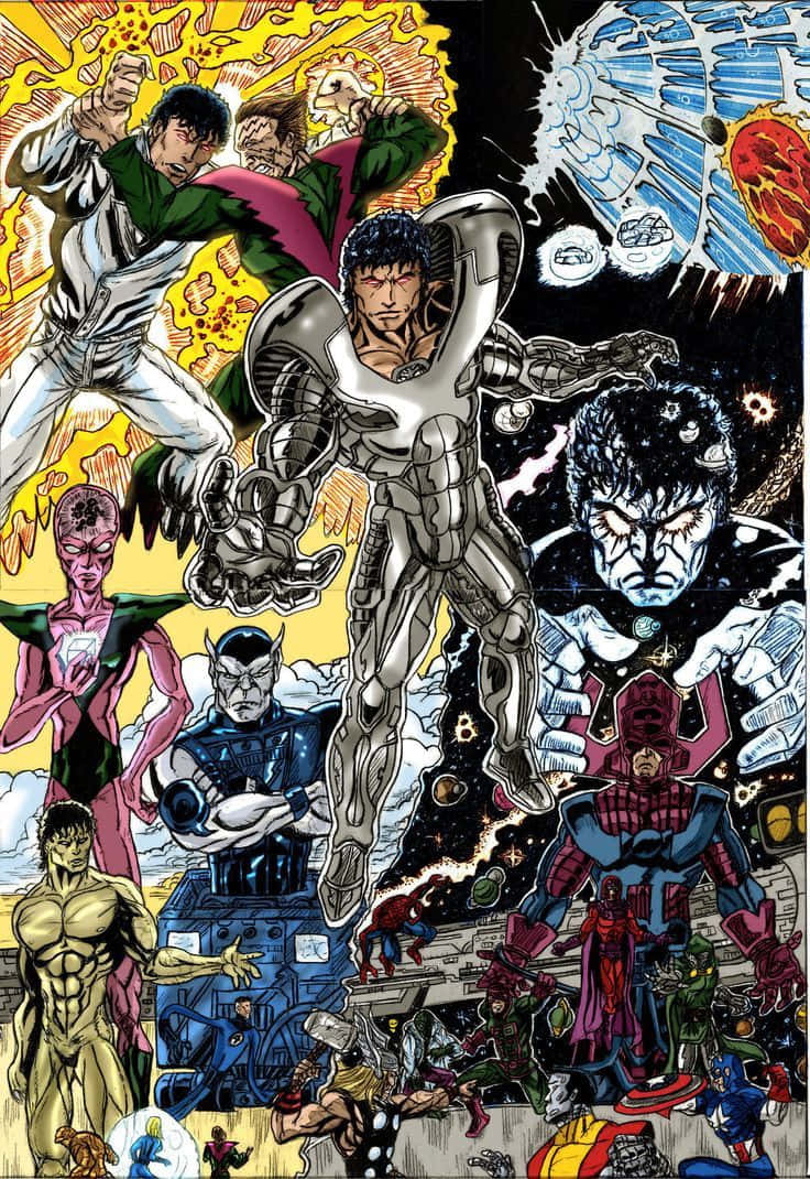 The Almighty Beyonder in a Cosmic Phenomenon Wallpaper