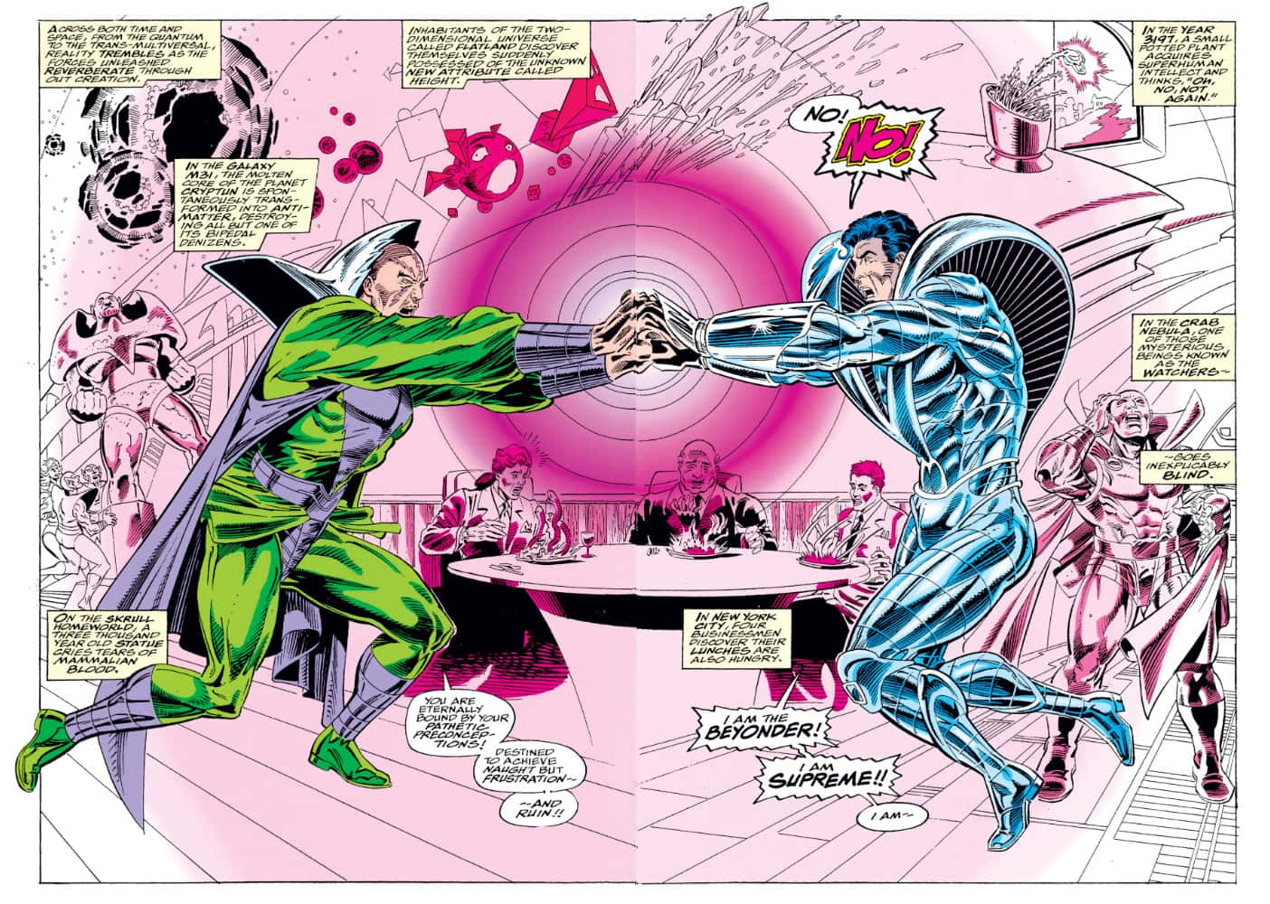 Beyondervs Doctor Strange Comic Panel Wallpaper