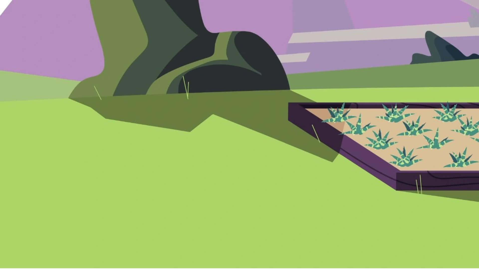 Download A Little Pony In A Field With A Box