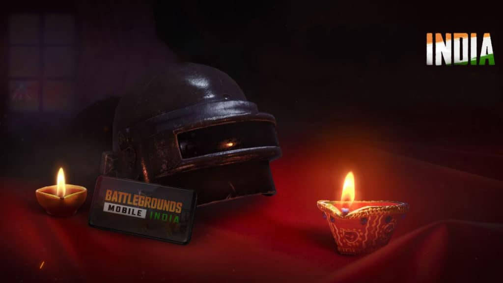 Bgmi Helmet On Candle-lit Table Background
