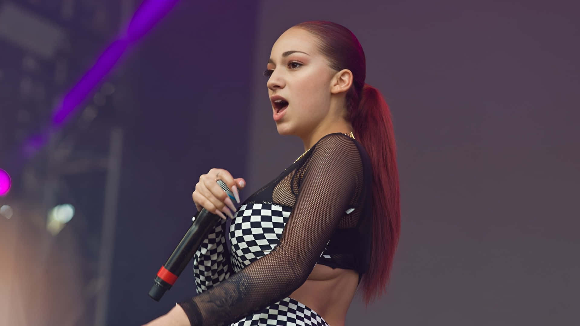 Bhad Bhabie Live Performance Wallpaper
