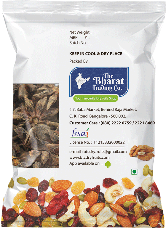 Bharat Trading Co Dried Fruits Package PNG