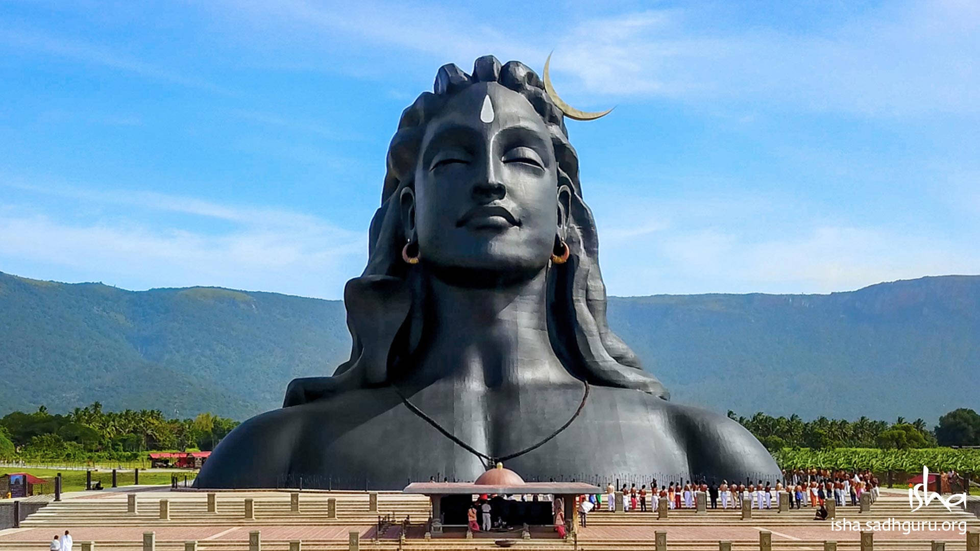 Escultura De Busto De Lord Shiva Em Bholenath Hd Papel de Parede