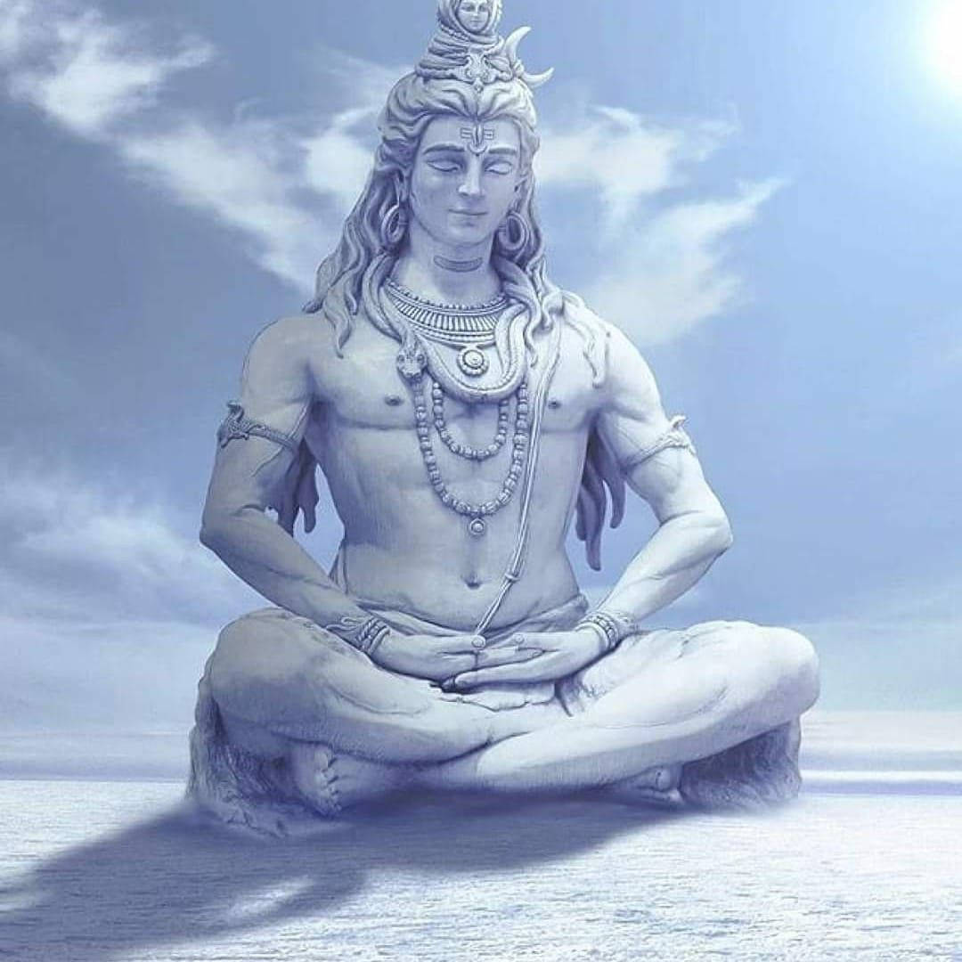 Download Bholenath Hd Lord Shiva White Statue Wallpaper ...