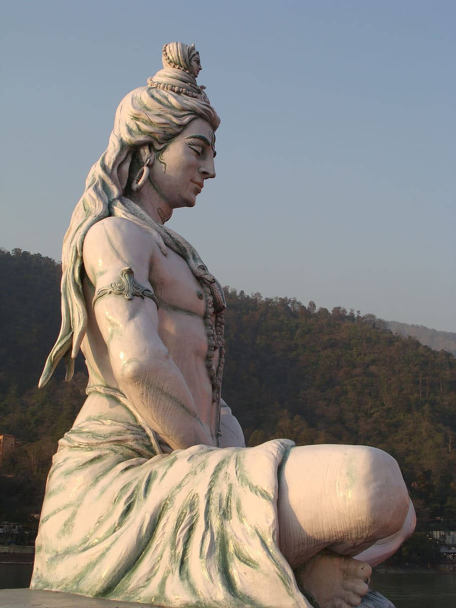 Fundode Tela Em Hd De Bholenath, A Estátua De Shiva Adiyogi. Papel de Parede