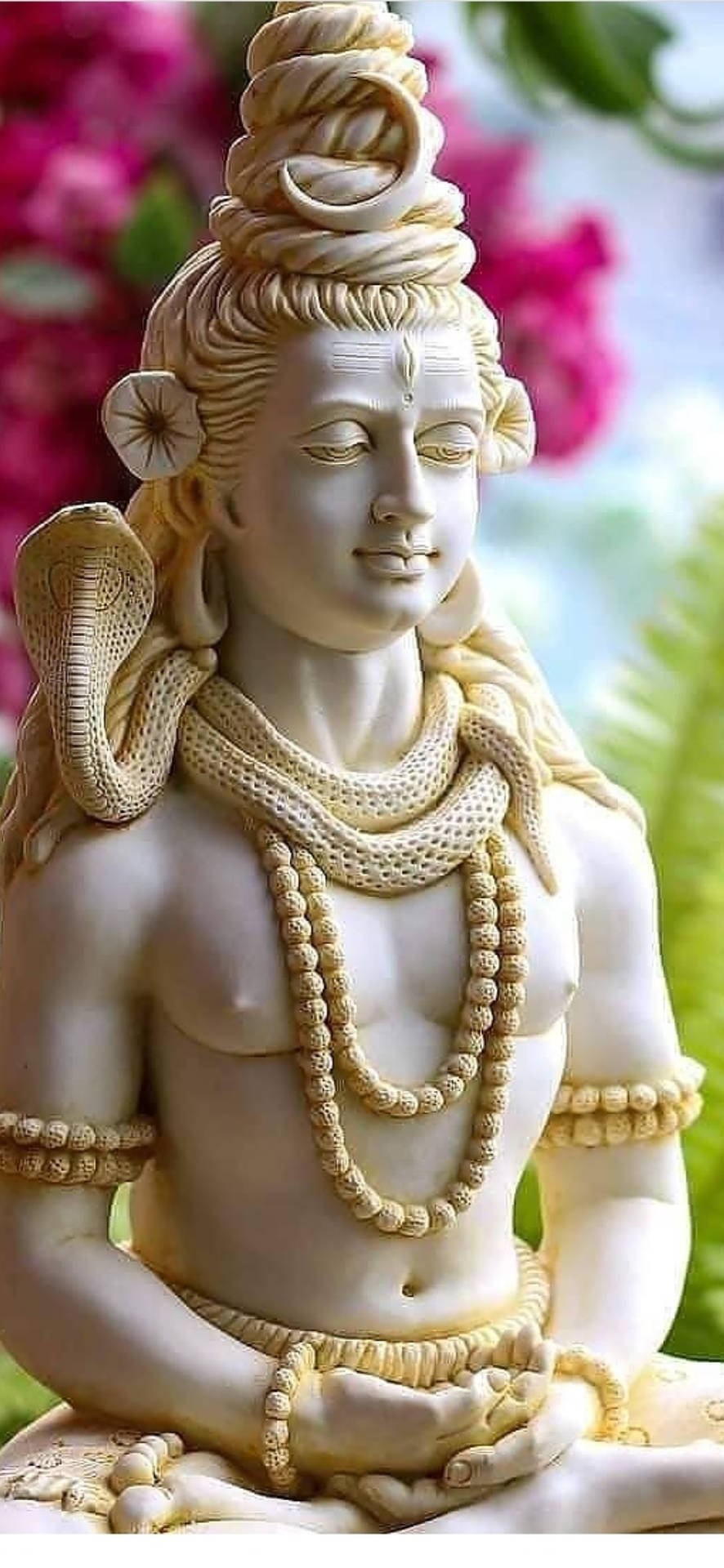 Serpente Di Statuetta In Oro Bianco Bholenath Hd Sfondo