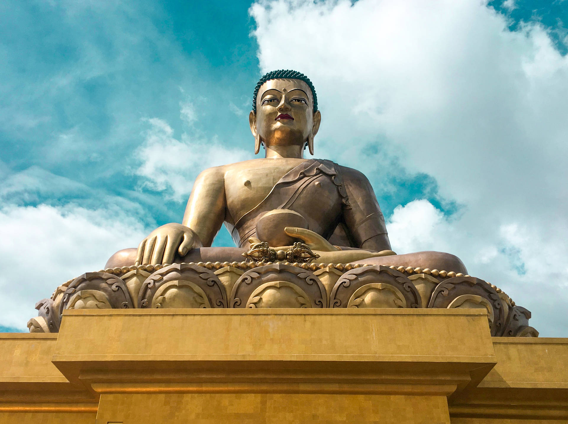 Estatuade Buda De Bután Fondo de pantalla