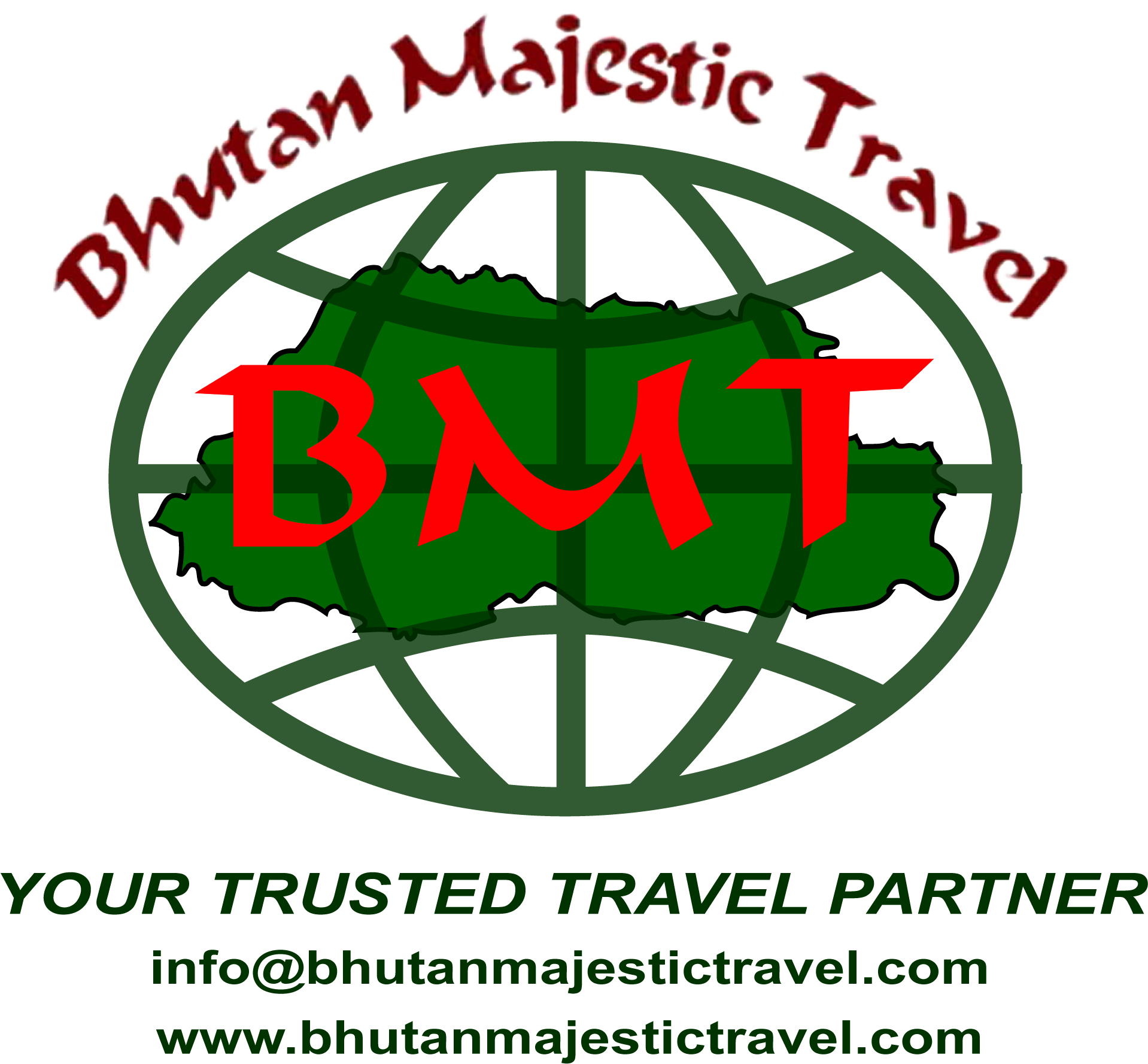 Bhutan Majestic Travel Logo PNG