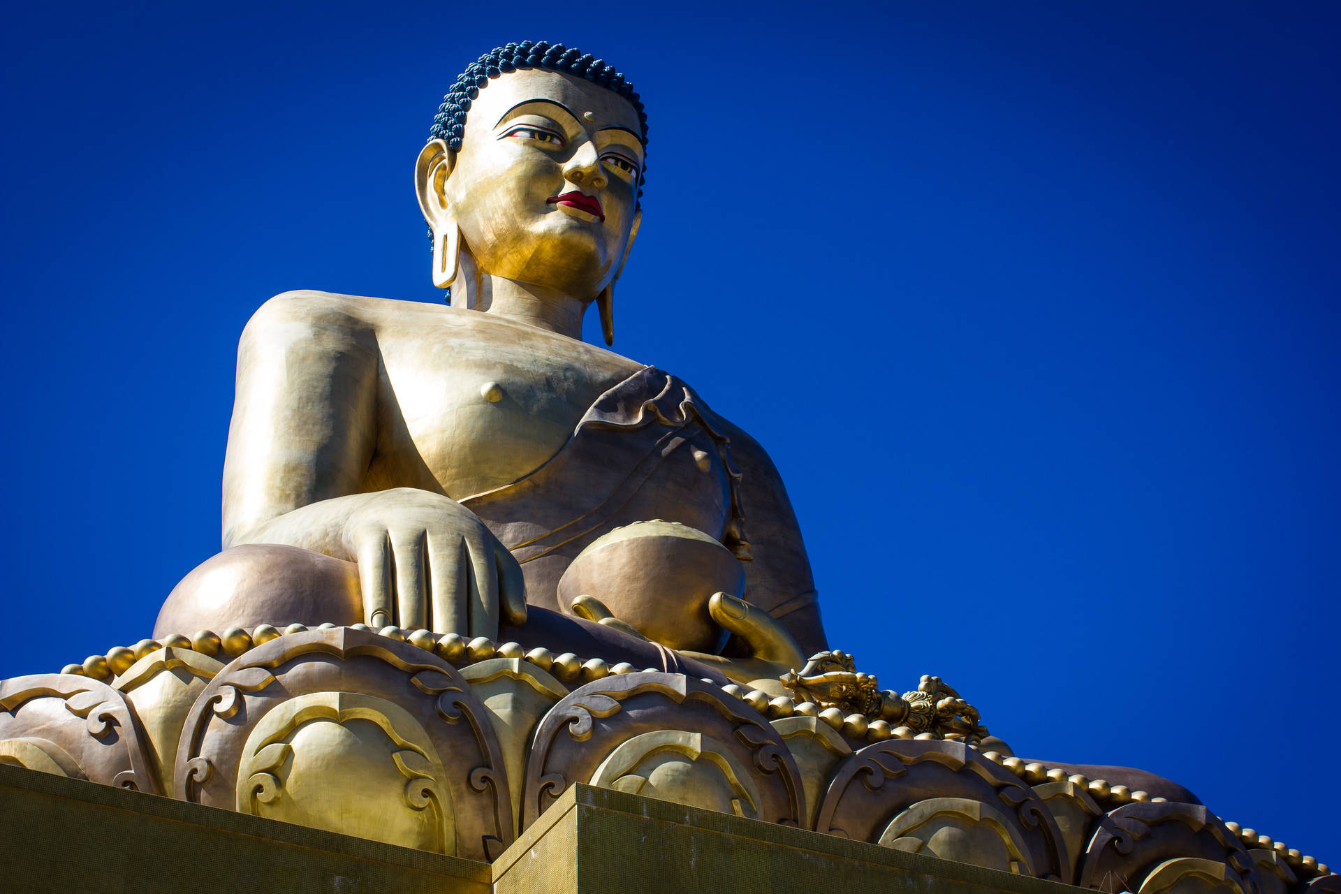 Estátuade Buda Shakyamuni De Bután Fondo de pantalla