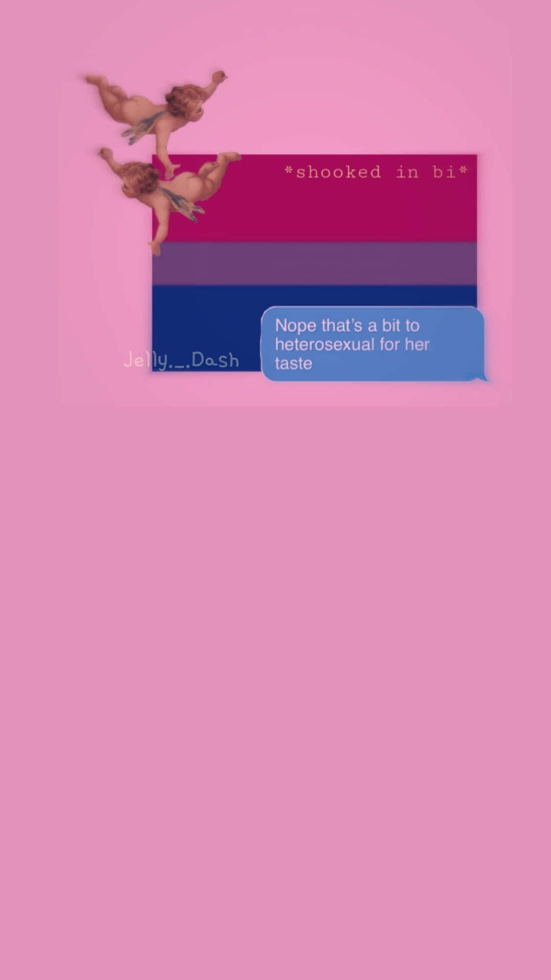 A Pink Background With A Message On It